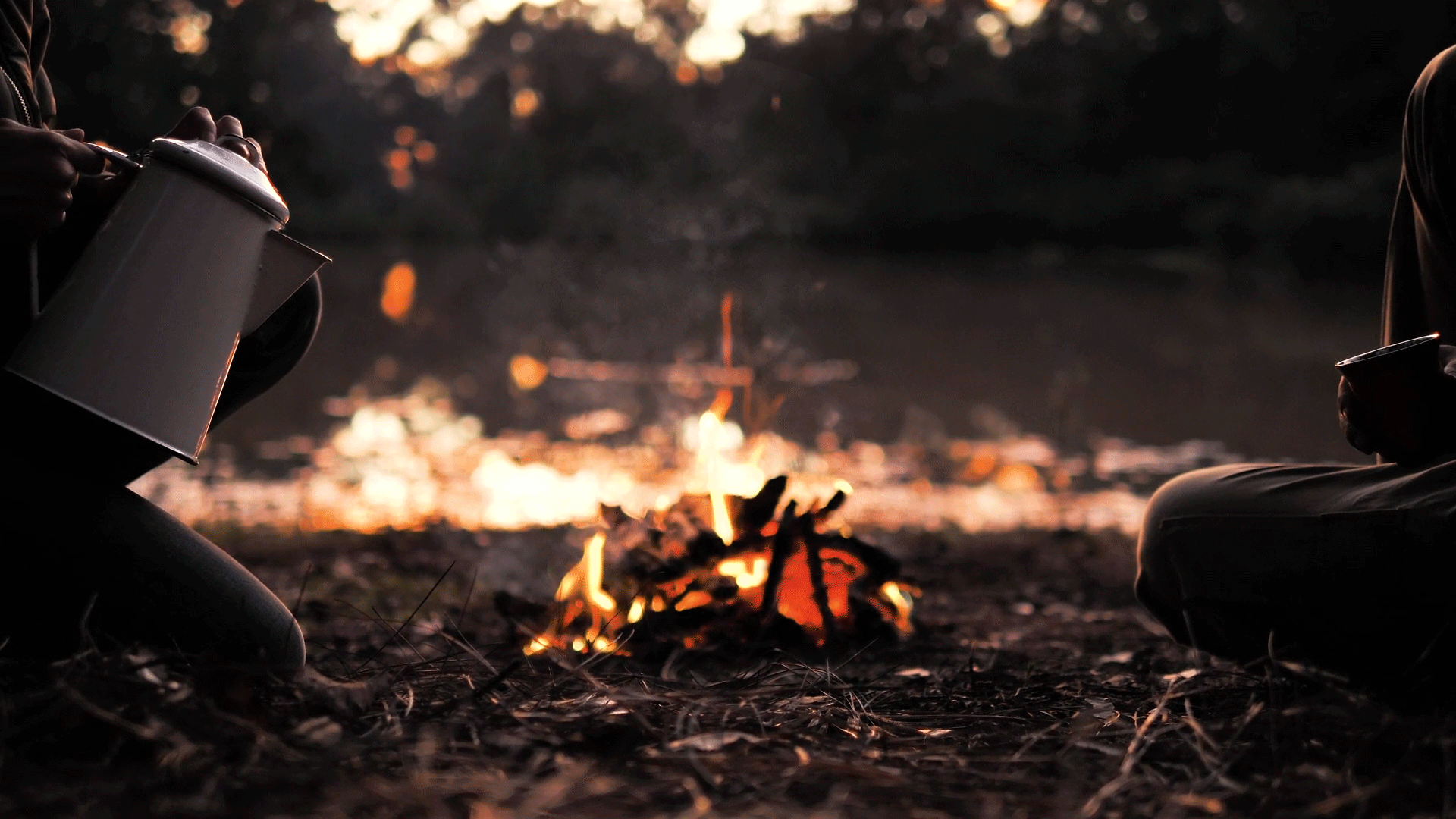 A Cinemagraph of a campfire