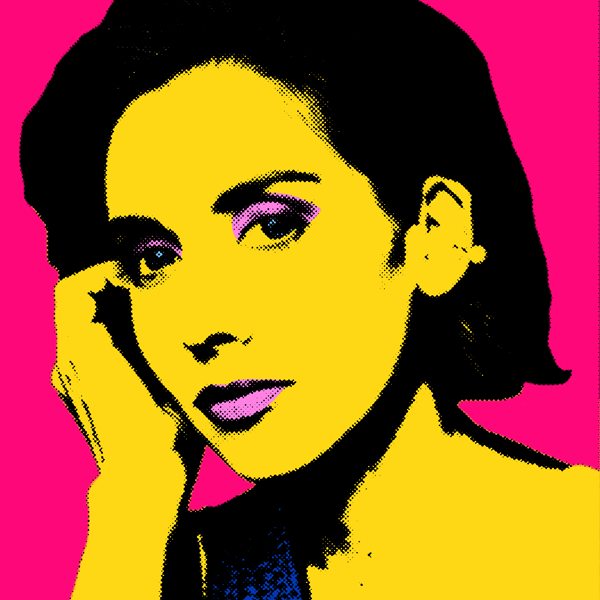 Popart of actress Alison Brie